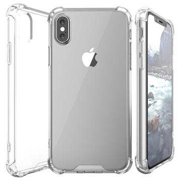 Hybridní pouzdro odolný proti poškrábání iPhone X / iPhone XS - Transparentní