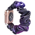 Scrunchie Apple Watch Series 7/SE/6/5/4/3/2/1 popruh - 45 mm/44 mm/42 mm - Deep Purple