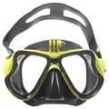 Potápěčská potápěčská maska ​​s univerzálním montáží kamery - žlutá / černá