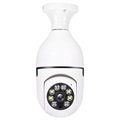 Bezpečnostní kamera s paticí E27 pro žárovku A6 - Bílá