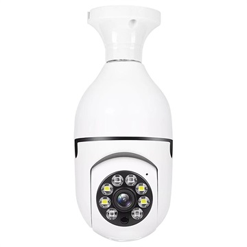 Bezpečnostní kamera s paticí E27 pro žárovku A6 (Otevřený box vyhovující) - Bílá