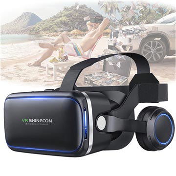 Shinecon 6 Generation G04E 3D VR virtuální realita brýle s sluchátky