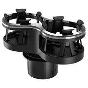 Shunwei SD-1038 Dual Cup Holder with Adjustable Base for Car - Black