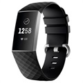 Fitbit Charge 3 Silicone Wristband s konektory - černá