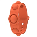 Silicone Pop It Bracelet pro děti a dospělé - oranžová
