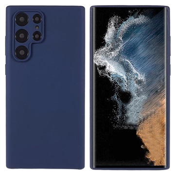 Silky Samsung Galaxy S22 Ultra 5G Silicone Case - tmavě modrá