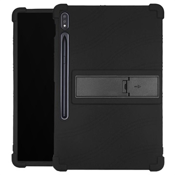 Slide -Out Series Samsung Galaxy Tab S7+ Silicone Case - Black