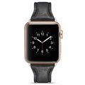 Apple Watch Series 9/8/SE (2022)/7/SE/6/5/4/3/2/1 Slim Leather poprup - 41 mm/40 mm/38 mm - černá