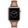 Apple Watch Series 9/8/SE (2022)/7/SE/6/5/4/3/2/1 Slim Leather poprup - 41 mm/40 mm/38 mm - Káva