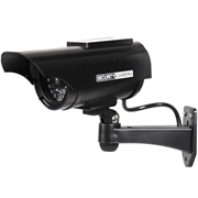 Solar-Powered Dummy Security Camera with Flashing LED