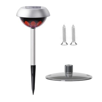 Solar Sunflower Projection Light F10 for Garden and Patio - Silver