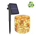 Solární Voděodolná IP67 LED Pohádková Světla - 32m - Žlutá