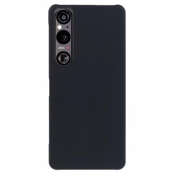 Sony Xperia 1 VI Pogumované Plastové Pouzdro - Černé