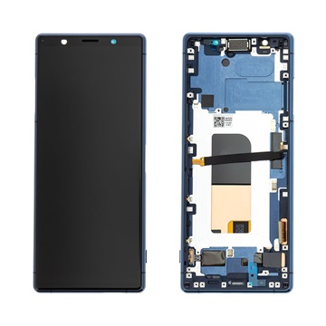 Sony Xperia 5 Front Cover & LCD displej 1319-9384 - modrá