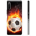 Pouzdro TPU Sony Xperia L4 - Fotbalový plamen