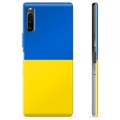 Sony Xperia L4 TPU pouzdro Ukrajinská vlajka - Žlutá a světle modrá