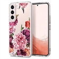 Spigen Cyrill Cecile Samsung Galaxy S22 5G Hybridní pouzdro (Otevřená krabice - Vynikající) - růžové květy