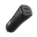 Spigen EV502 ArcStation Essential Car Charger - 50W, 2xUSB-C - Black