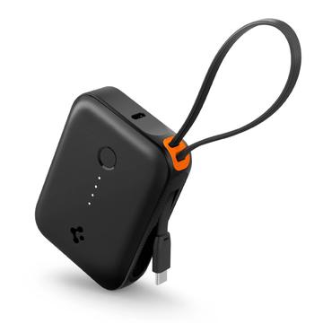 Spigen Essential EA3010BT Power Bank 10000mAh with USB-C Cable - Black