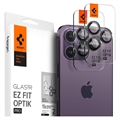 Spigen Glas.tR Ez Fit Optik Pro iPhone 14 Pro/14 Pro Max/15 Pro/15 Pro Max Chránič Objektivu Fotoaparátu - Čern