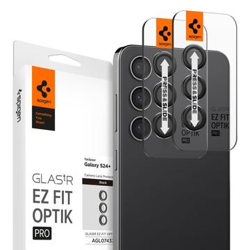 Samsung Galaxy S24+ Spigen Glas.tR Ez Fit Optik Pro Chránič Objektivu Fotoaparátu - Čern