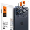 Spigen Glas.tR Ez Fit Optik Pro iPhone 14 Pro/14 Pro Max/15 Pro/15 Pro Max Chránič Objektivu Fotoaparátu - Titanium Blue