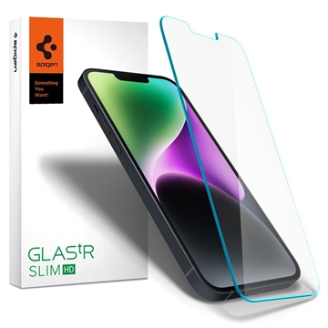 Spigen Glas.tR Slim iPhone 13/13 Pro/14/16e Ochranné Tvrzené Sklo na Displej