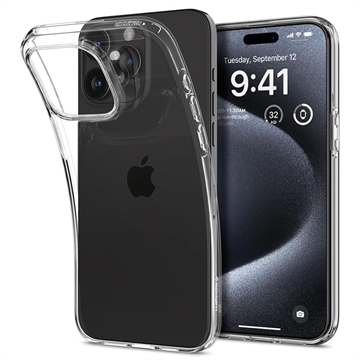 iPhone 15 Pro Max Spigen Liquid Crystal TPU pouzdro - Průhledná