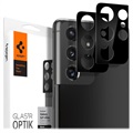 Spigen Optik.tr Samsung Galaxy S21 Ultra 5G kamera Chránič - černá