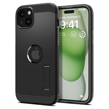iPhone 15 Spigen Tough Armor Mag Pouzdro - Černé