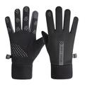 SportLove Pánské větruodolné rukavice s dotykovým displejem - černé