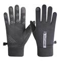 SportLove Pánské větruodolné rukavice s dotykovým displejem - šedé