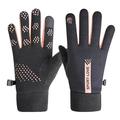 SportLove Dámské větruodolné rukavice s dotykovým displejem - černé / růžové