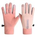 SportLove Dámské větruodolné rukavice s dotykovým displejem - růžové