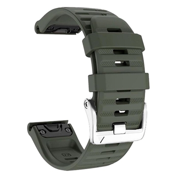 Sports Silicone Strap for Garmin Fenix ​​3 / 3 HR / 5X / 5X Plus / 6X / 6X Pro - Army Green