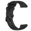 Sports Strap in Silicone for Garmin Vivomove 3S/Vivoactive 4S/Active S - Black