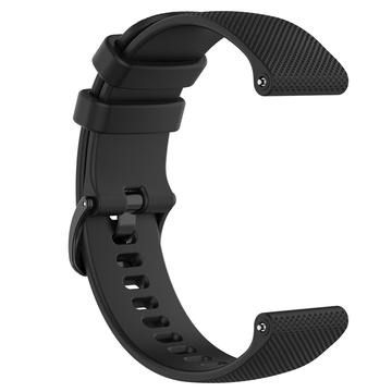 Sports Strap in Silicone for Garmin Vivomove 3S/Vivoactive 4S/Active S - Black