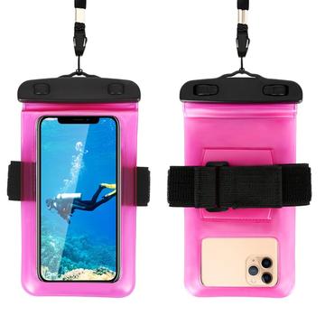 Sports Waterproof Case w. Armband and Strap - 6.5"