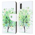 Styl série Samsung Galaxy XCover 5 Peněženka - Kvetoucí strom / zelená