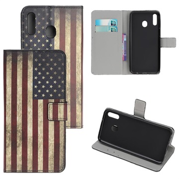 Styl série Samsung Galaxy A20E Case - Vintage American Flag