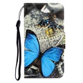 Styl Series Samsung Galaxy Note20 Ultra peněženka - Blue Butterfly