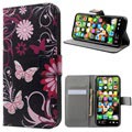 IPhone X / iPhone XS Styl Series Wallet Case - Butterflies / Flowers