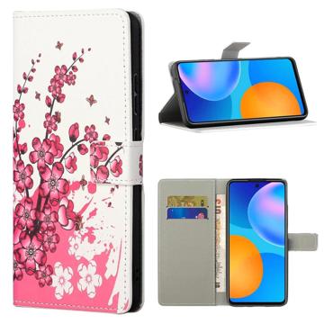 Style Série Xiaomi 12T/12T Pro Pouzdro na Peněženku - Růžové Květy