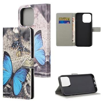 Styl Series iPhone 13 Pro Max Case - Blue Butterfly