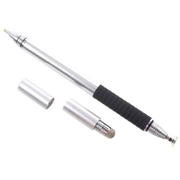 Stylové multifunkční pero a kuličkové pero 3 v 1-stříbro