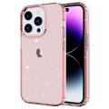 Stylish Glitter Série iPhone 14 Pro TPU Pouzdro - Růžový