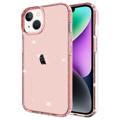 Stylish Glitter Série iPhone 14 TPU Pouzdro - Růžový