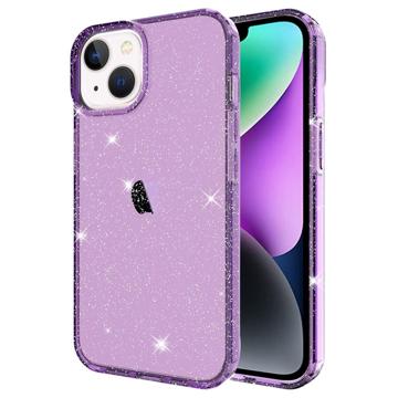 Stylish Glitter Série iPhone 14 TPU Pouzdro - Nachový