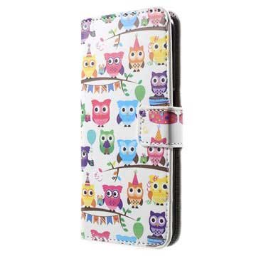 Samsung Galaxy S6 Stylová peněženka - Baby Owls