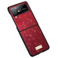Sulada Celebrity Series Samsung Galaxy Z Flip4 Hybrid Case - Red